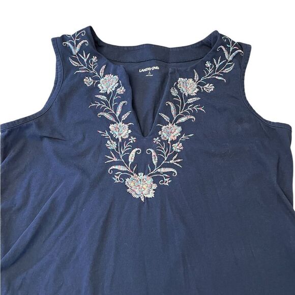 Womens’ Lands’ End Navy Blue Tank Dress Size S - Picture 3 of 6